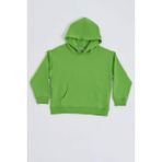 RECOLOR Organik Kapüşonlu Uzun Kollu Kız Çocuk Sweatshirt - Yeşil - 6-8 - 6 - 8 Yaş