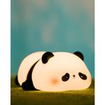 Recolte Sevimli Panda Gece Lambası Hediye Kutulu Çocuklar için, LED Yumuşacık Silikon Hayvan Lambası, 3 Seviyeli Kısılabilir Çocuk Odası Işığı, Bebek Masası Dekoru, Paskalya Hediyeleri, Erkek ve Kız
