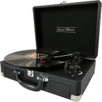Record Master Retro Pikap T310CH - Siyah - Şarj + Bluetooth - Universal İğneli