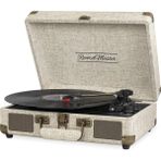 Record Master ST14012 Retro Pikap - Bej - Bluetooth ve Şarj Özellikli -Kumaş Kaplama- Tüm Plak Türlerini Çalabilme