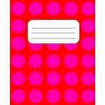Red and Pink Polka Dot Composition Notebook