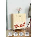 Red Anemone 4 Raflı Ayakkabılık Antre Hol Çok Amaçlı Ayakkabı Dolabı