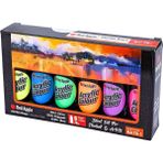 Red Apple Akrilik Boya Neon 6 Renk x 70 ml