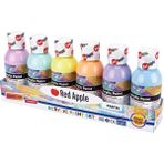 Red Apple RA100-6L 6x100 ml Pastel Renkler Akrilik Boya