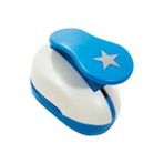 Red Apple Şekilli Büyük Boy Delgeç 3.8 cm Yıldız 1 Adet Beyaz - Mavi Renkli Tasarım