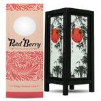 Red berry Thailand Lanna Lamp Tay Vintage El Yapımı ASYA Oryantal El Yapımı Japon Günbatımı Bambu Ağaç Sanatı Başucu Masa Lambası veya Zemin Ahşap Lamba Ev Yatak Odası Dekoru Modern JP Gün Batımı Bambu 5CE