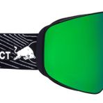 Red Bull Spect Eyewear Erkek JAM-02 kayak gözlüğü, siyah/yeşil kar, yeşil aynalı gül, M