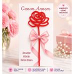 Red Button Kids Store Anneler Günü Hediyesi Kitap Ayracı (Tekli) - Kırmızı