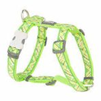 Red Dingo 25 mm Flanno Desenli Lime Köpek Göğüs Tasması