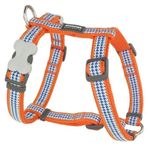 Red Dingo Turuncu 12 mm Fang It Desenli Köpek Göğüs Tasması