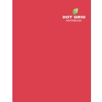 Red: Dot Grid Notebook