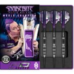 RED DRAGON Peter Wright Snakebite Siyah Racer 22 Gram Profesyonel Tungsten Dart Seti Uçuş ve Saplı