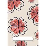 Red Floral Notebook – Elegant Burgundy Flower on Cream Background: Lined Notebook 6x9 | Beautiful Red Flower Design | Journal for Writing & Notes