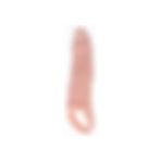 Red Fox 3 cm Dolgulu Penis Kılıfı Uzatmalı Prezervatif Dildo