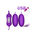 Red Fox Double Vibrating Eggs Usb Girişli Kegel Egzersiz Vajina Anal Orgazm Topu