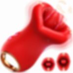 Red Fox Şarjlı Tutma Aparatlı Dudak ve Dil Yalama Hareketli Titreşimli Klitoris Uyarıcı 3 In 1 Oral Vibratör