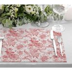 Red Garden Kumaş Amerikan Servis 4'lü Set 35X50 (Keten Kumaş Ulusl. Yıkama ve Solmama Sertifikası) - 35 x 50 cm - Çok Renkli
