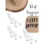 Red İç Giyim Metal Uçlu Şeffaf Sütyen Askısı 3'lü Paket (Çift) - Standart