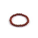 Red Jasper Doğal Taş Bileklik 6mm Küre Kesim