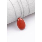 Red Jasper Doğal Taş Damla Model Kolye