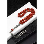 Red Jasper Doğal Taş Tesbih 8 Mm Küre Kesim