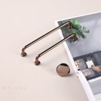 Red Level Liva Bronz 128 mm Modern Lüks Metal Kulp Modelleri Mutfak Dolap Çekmece Mobilya Kulbu