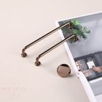 Red Level Liva Bronz 96 mm Modern Lüks Metal Kulp Modelleri Mutfak Dolap Çekmece Mobilya Kulbu
