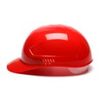 (Red) - Pyramex Ridgeline 4 Point Glide Lock Suspension Bump Cap, Red