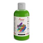 Red Rose Açık Yeşil Akrilik Boya 250Gr, Dekoratif Hobi Amaçlı Sanatsal Canlı Renkler