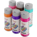 Red Rose Canlı Renkler Akrilik Boya 6'lı Set 6X60 ml Dekoratif, Hobi Amaçlı, Sanatsal, Canlı Renkler - Turuncu