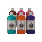 Red Rose Fantezi Renkler Akrilik Boya Seti, 6'Lı Set 6X500Gr Dekoratif Hobi Amaçlı Sanatsal Canlı Renkler