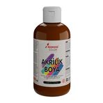 Red Rose Kahverengi Akrilik Boya 250GR Sanatsal, Dekoratif, Hobi Amaçlı, Canlı Renkler
