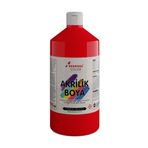 Red Rose Kırmızı Akrilik Boya 1000Gr, Dekoratif Hobi Amaçlı Sanatsal Canlı Renkler