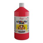 Red Rose Kırmızı Parmak Boyası 1000Gr, Yıkanabilir, Toksik İçermez, Çocuk Okul Kreş İçin