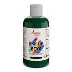 Red Rose Koyu Yeşil Akrilik Boya 250Gr Sanatsal, Dekoratif, Hobi Amaçlı, Canlı Renkler