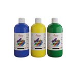 Red Rose Sarı-Mavi-Yeşil Akrilik Boya 3'lü Set 3x500 gr Dekoratif, Hobi Amaçlı, Sanatsal, Canlı Renkler