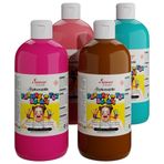 Red Rose Tamamlayıcı Renkler Parmak Boyası 4'lü Set 4x500 gr