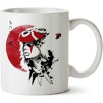 Red Sun Princess Mononoke Baskılı Kupa