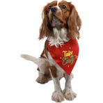 Red Take It Easy Kedi Köpek Fuları Pet Bandanası - 2 - Kırmızı