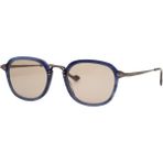 Redberry Seoul 4 48-21 Unisex Güneş Gözlüğü – Mavi Metal Çerçeve, Kahverengi Mat Cam, UV400