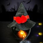 Redblack Halloween Hat Kırmızı Siyah Taç Cadılar Bayramı Şapkası Cadılar Bayramı Kostüm Aksesuarları - Standart - Siyah - Kırmızı