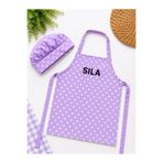 redbuttonkidsstore İsme Özel Çocuk Şef Önlük / Okul Etkinlik Önlük / Aşçı / Çocuk Mutfak Önlük / Desenli Nakışlı Önlük