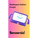 RedClick Galaxy Tab A9 A11 X133 SM-X110 8.7 Inç Çocuklar Için Standlı Silikon Tablet Kılıfı - Mor