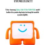 RedClick Galaxy Tab A9 A11 X133 SM-X110 8.7 Inç Çocuklar Için Standlı Silikon Tablet Kılıfı - Turuncu