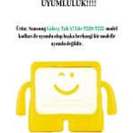 RedClick Galaxy Tab A9 SM-X110 8.7 Inç Çocuklar Için Standlı Silikon Tablet Kılıfı - Sarı