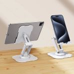 Redclick L23 Dönebilen Başlıklı Apple Samsung Huawei Telefon Ve Tablet Standı Tutucu - Beyaz