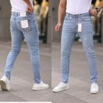 Redcode Jeans Erkek Yırtık Model Likralı Kot Pantolon - 30 - Açık Kot Rengi