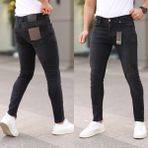 Redcode Jeans Erkek Yırtık Model Likralı Kot Pantolon - 34 - Siyah