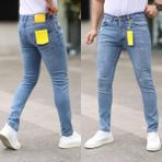 Redcode Jeans Erkek Yırtık Model Likralı Kot Pantolon - 38 - Açık Kot Rengi