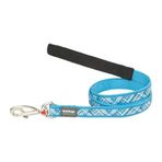 Reddingo 25 mm Flanno Desenli Turkuaz Uzatma Köpek Tasması